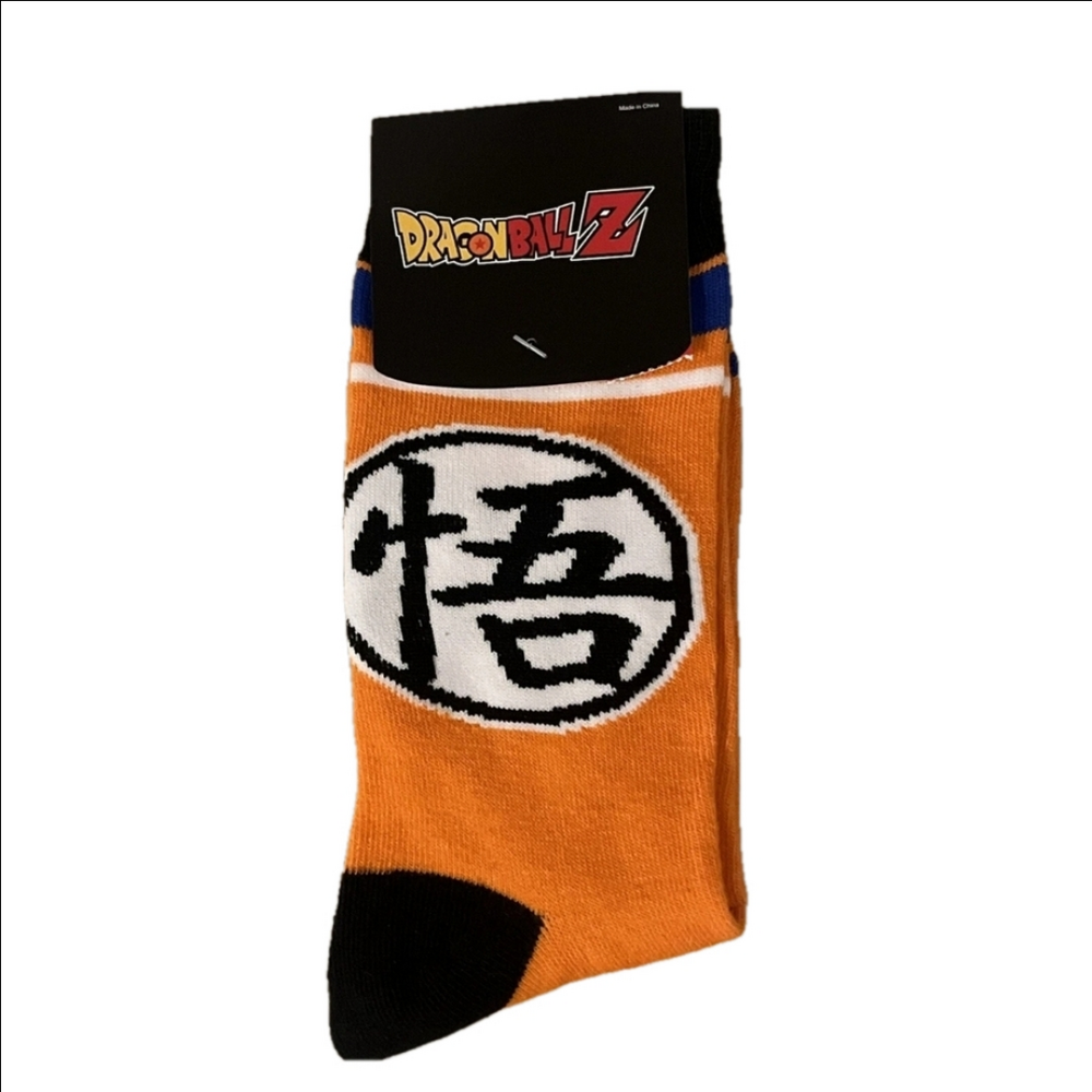 4/$25 Dragon Ball Z Mens Novelty Crew Socks Goku  New